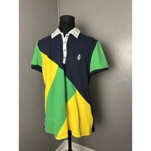 Women’s lauren Ralph Lauren active‎ Short Sleeve Polo Shirt Size L preppy